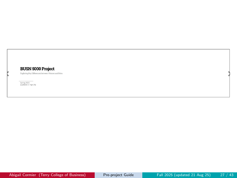 Single wide page with multiple slides squished onto it