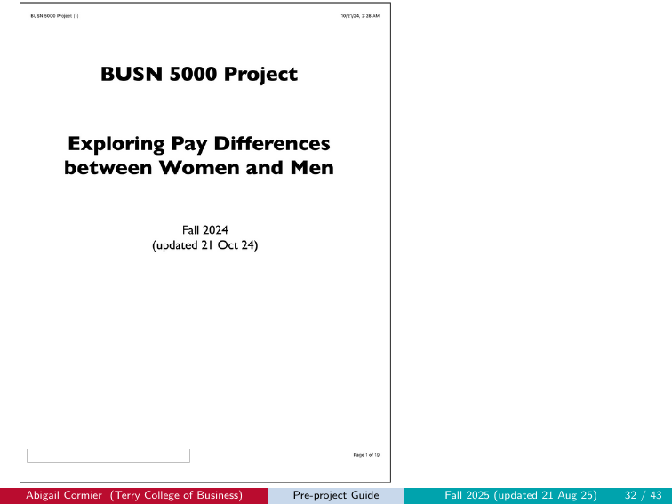Portrait-oriented slide deck with no UGA styling
