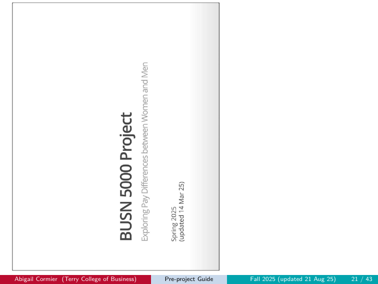 Portrait-oriented slide deck with no UGA styling